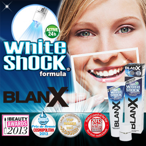 BLANX（ブランクス）　WHITESHOCK（ホワイトショック） 単品92g　＋　LED照射ユニット付 正規品