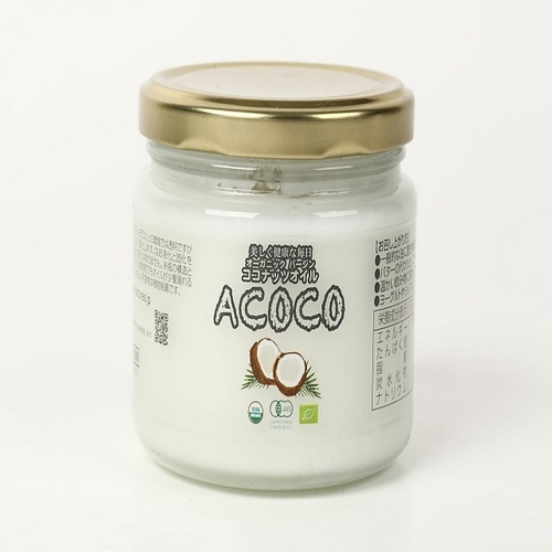 定期購入　【有機認定取得済・最大1300円引き！！】ACOCO　アココ　オーガニックエキストラヴァージンココナッツオイル 265g