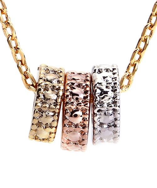 Happiter 　3連ringネックレス