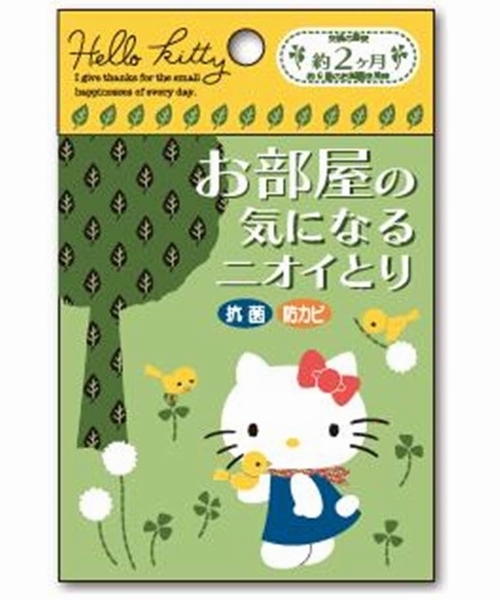 ハローキティお部屋の気になるニオイとり　GN　【約横105x縦160ｘ厚11ｍｍ】