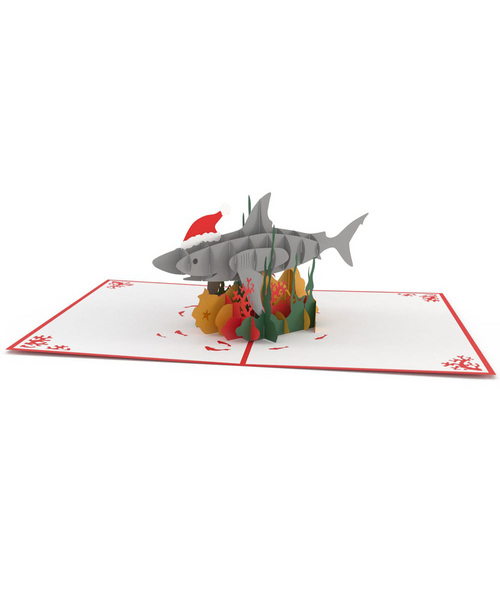 3Dポップアップカード ILOVE POP <<Christmas Shark>>