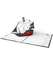 3DポップアップカードI LOVEPOP<<Pirate Ship>>