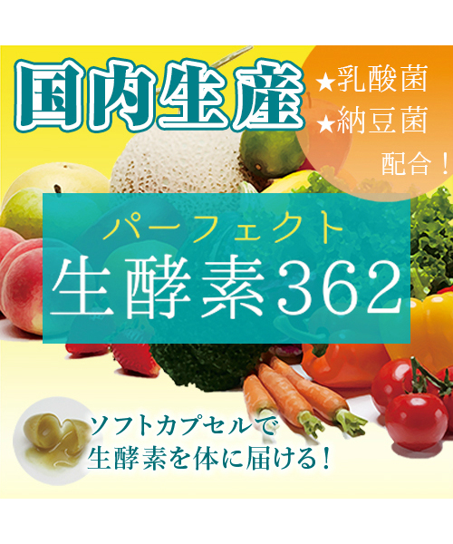 【送料無料】生酵素カプセル パーフェクト生酵素３６２