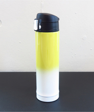 山中塗り　ステンレスボトル　（２トーン　黄×白）260ml