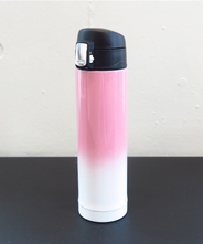 山中塗り　ステンレスボトル　（２トーン　ピンク×白）260ml